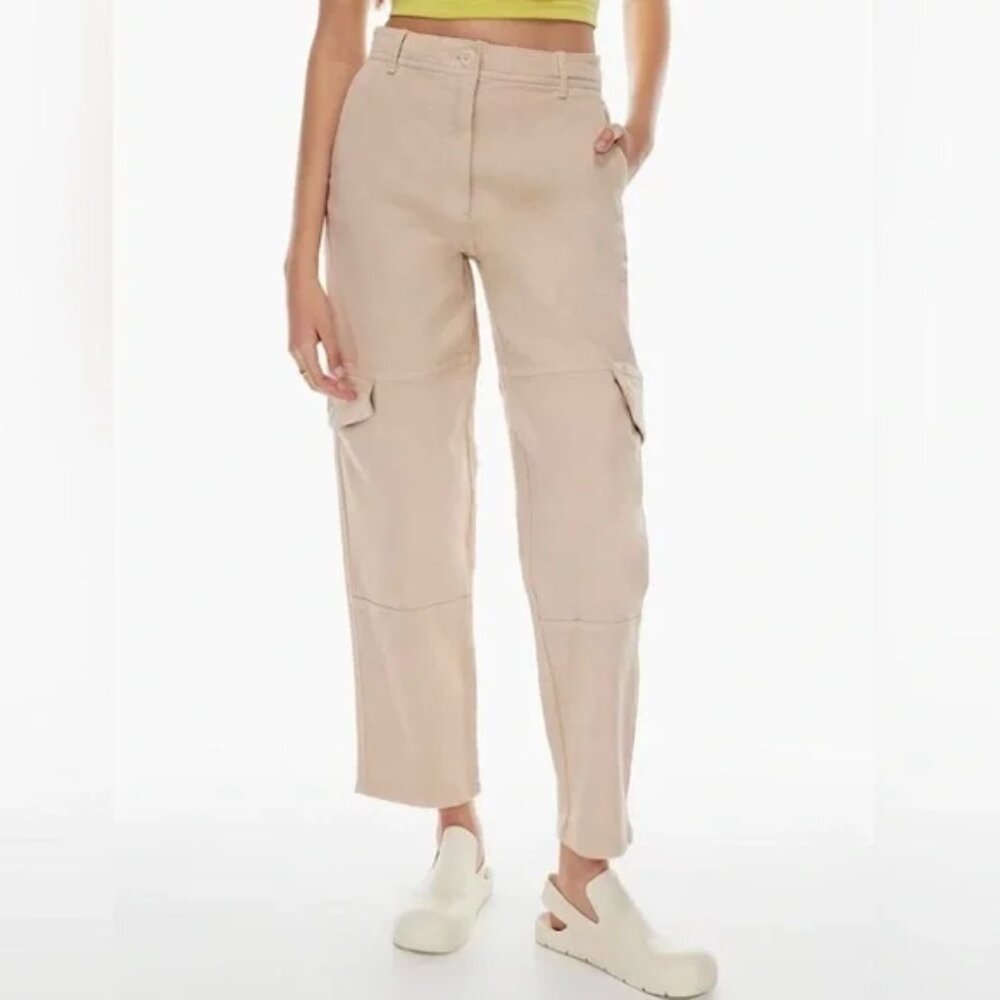 Wilfred Free Aritzia Maeve Beige Cargo Pants Size 0